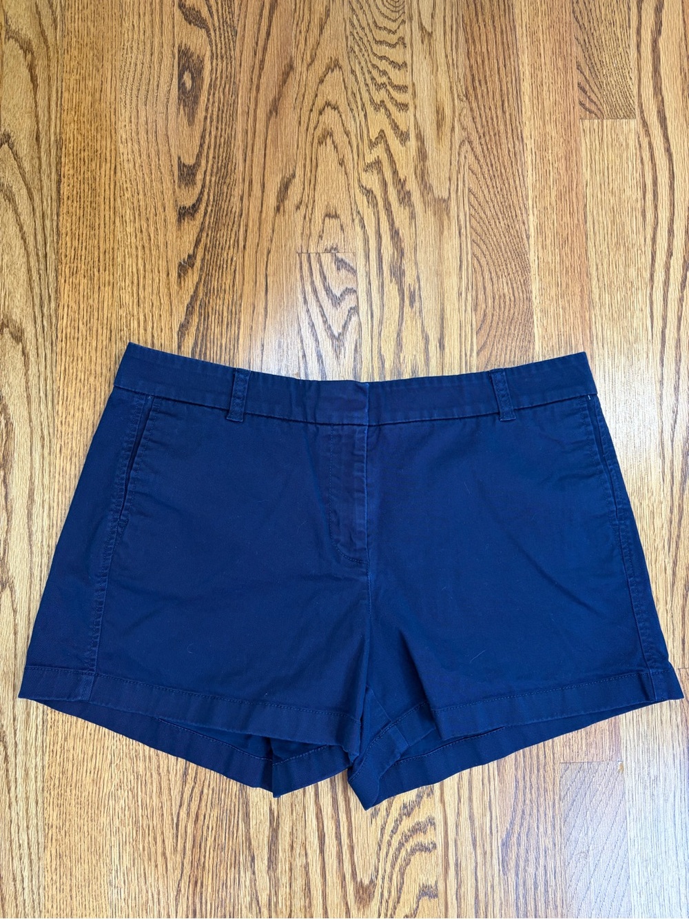 J. Crew 4" Navy Cotton Chino Bermuda Shorts (12)